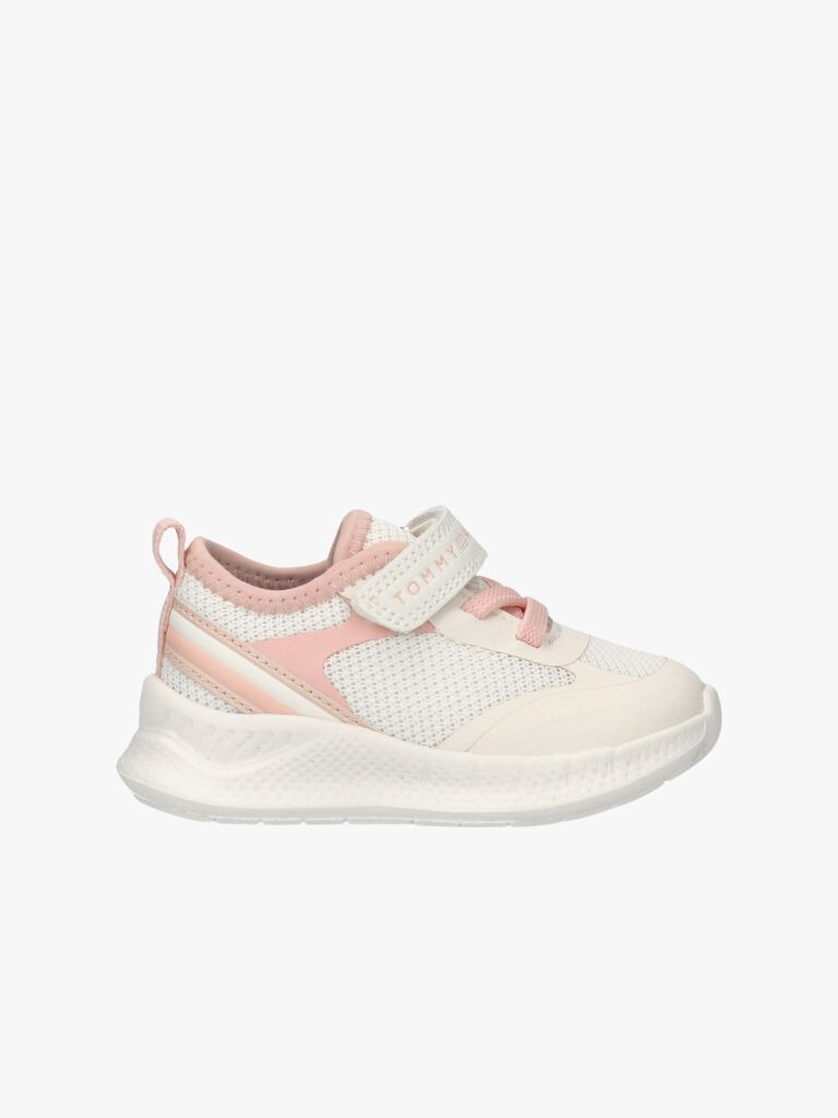 Multi Low Cut Lace Up Velcro Sneakers  Girls