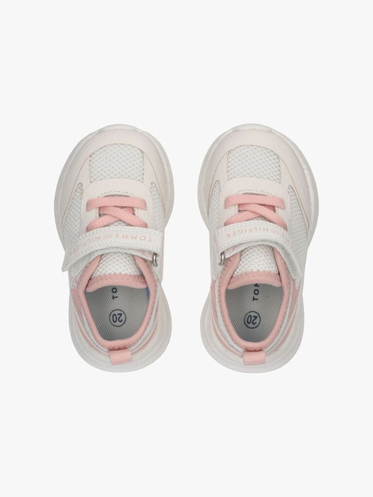 Multi Low Cut Lace Up Velcro Sneakers  Girls