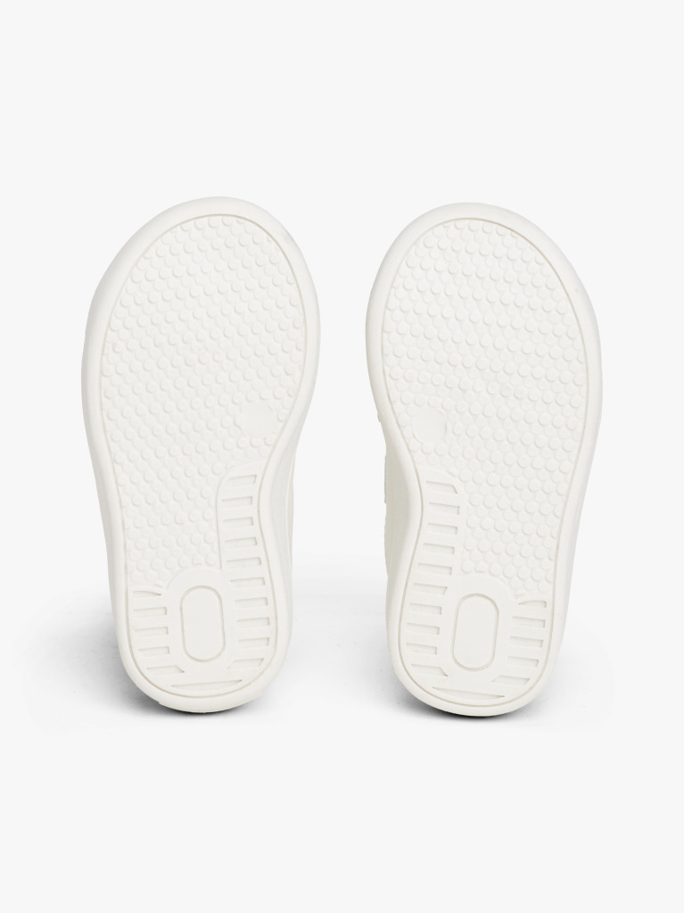 Alb Sneakers Hoop And Loop Cu Glitter La Steag  Fete