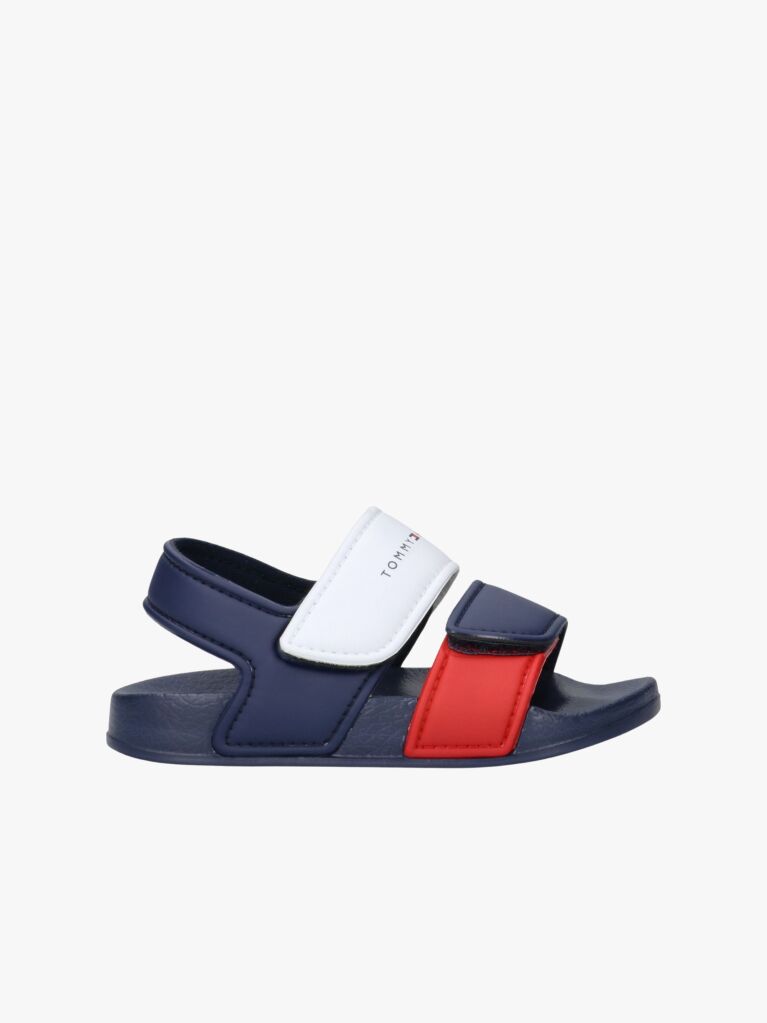 Multi Logo Hook And Loop Sandals  Kids Unisex