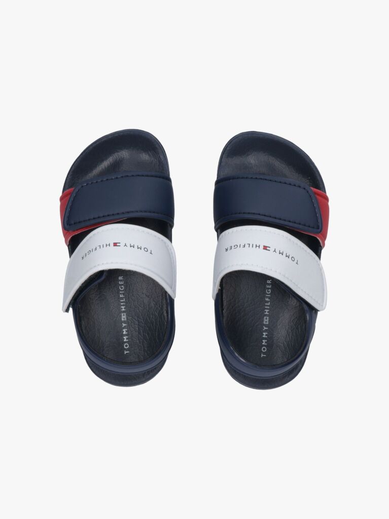 Multi Logo Hook And Loop Sandals  Kids Unisex