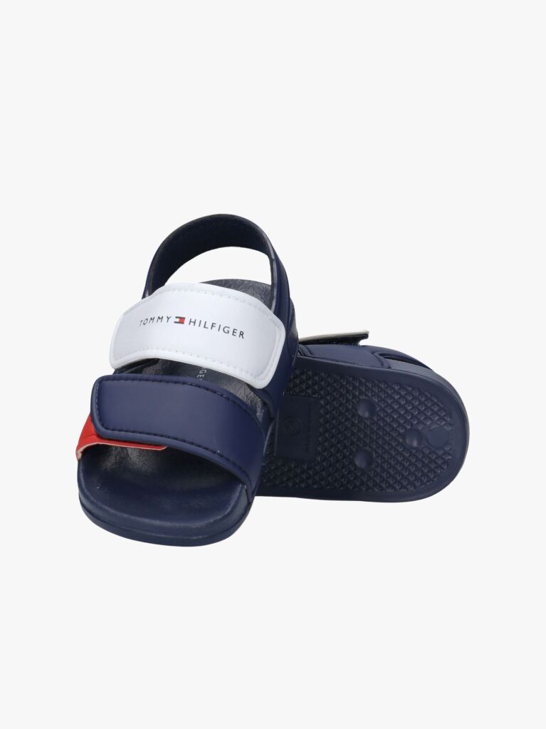 Multi Logo Hook And Loop Sandals  Kids Unisex