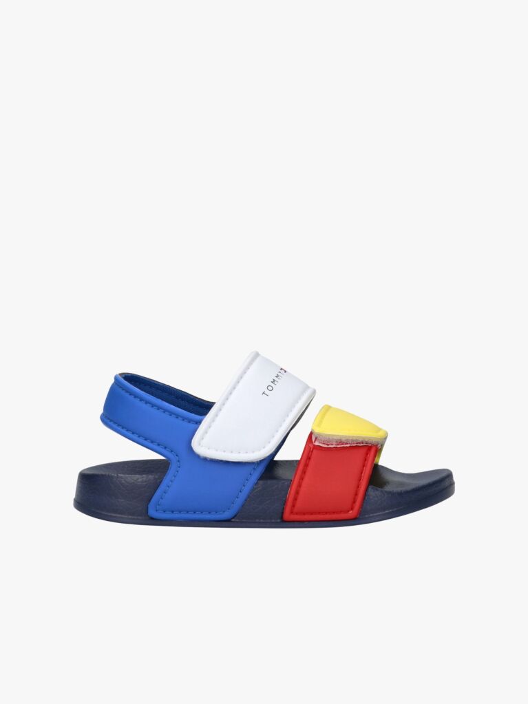 Multi Sandale Cu Logo Si Sistem Hook And Loop  Copii unisex