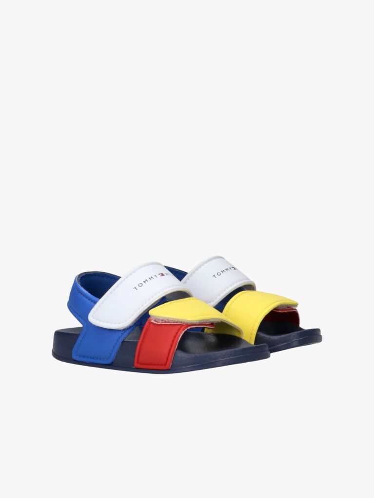 Multi Sandale Cu Logo Si Sistem Hook And Loop  Copii unisex