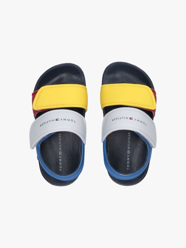 Multi Sandale Cu Logo Si Sistem Hook And Loop  Copii unisex