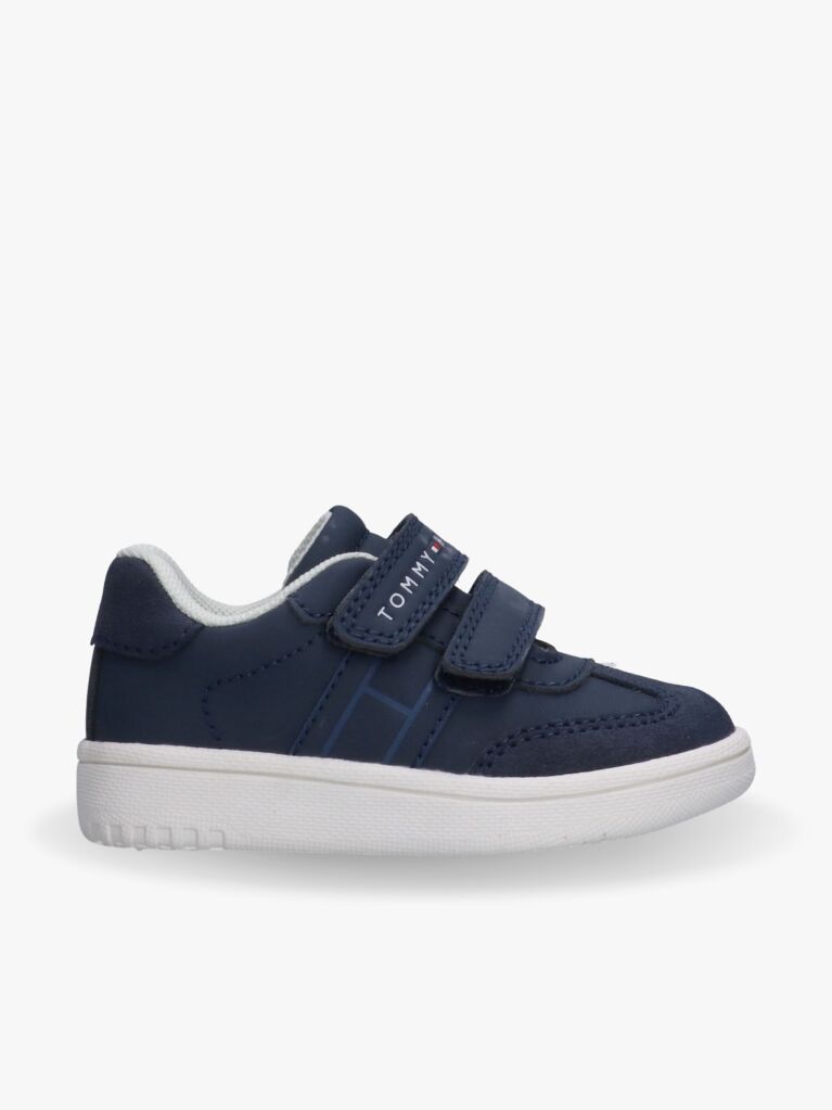 Blue Low Cut Velcro Sneakers  Kids Unisex