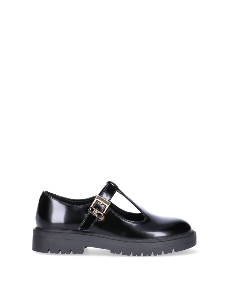 Negru Pantofi Low Cut Cu Toc In Stil Block  Fete