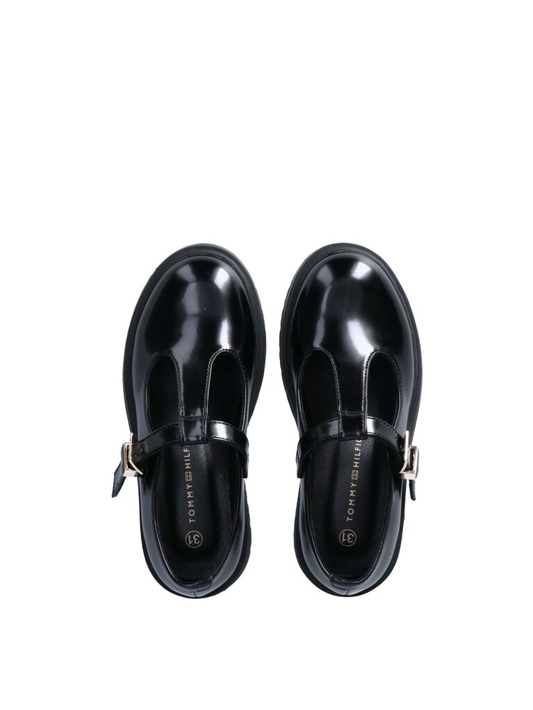 Negru Pantofi Low Cut Cu Toc In Stil Block  Fete