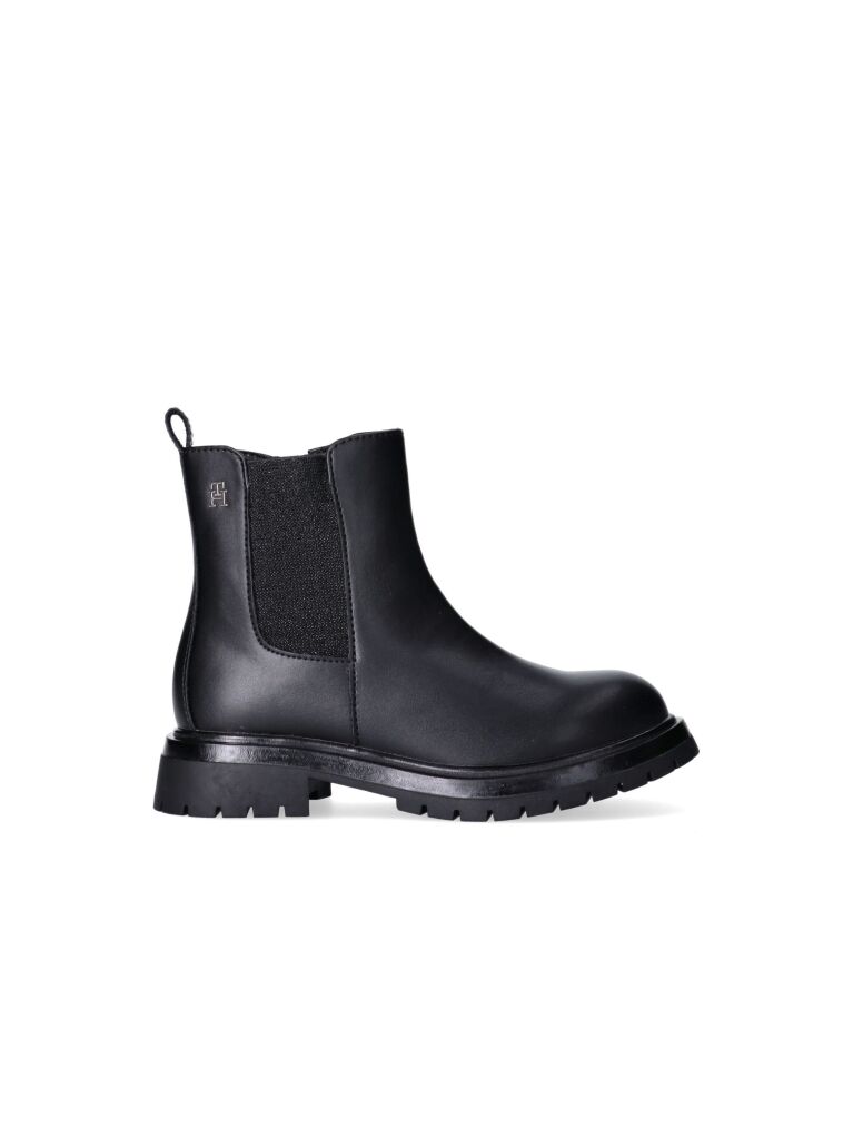 Negru Cizme Chelsea  Fete