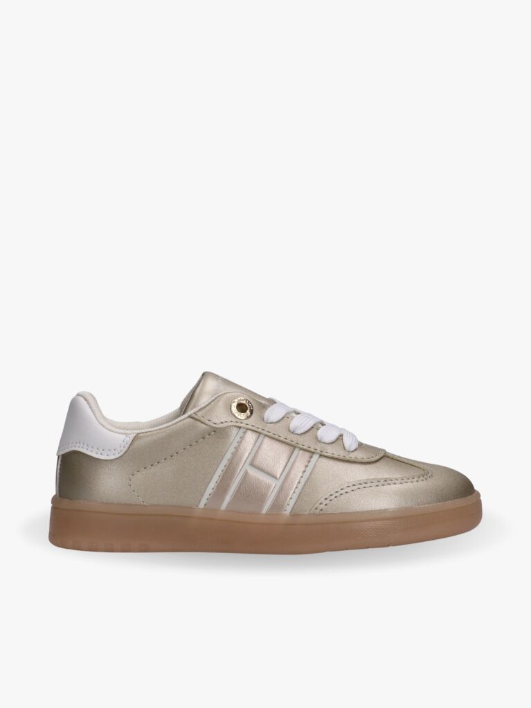 Auriu Sneakers Tonal Cu Steag  Fete