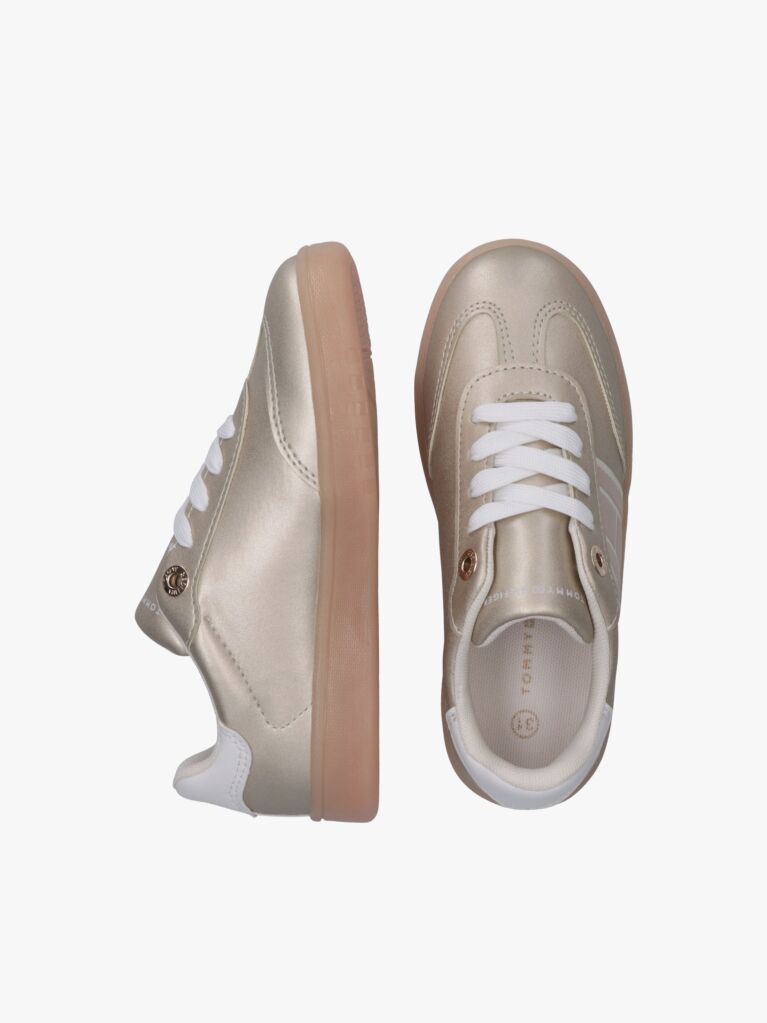 Auriu Sneakers Tonal Cu Steag  Fete