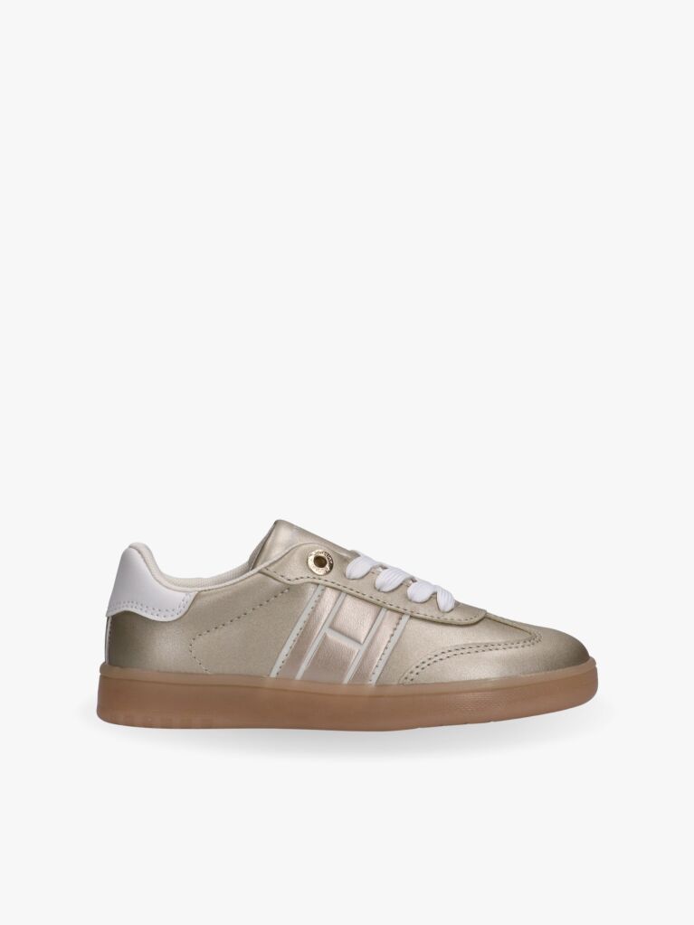 Auriu Sneakers Tonal Cu Steag  Fete