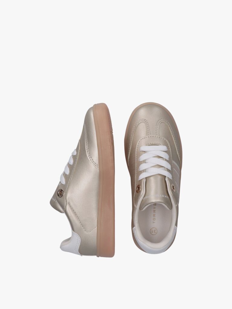 Auriu Sneakers Tonal Cu Steag  Fete