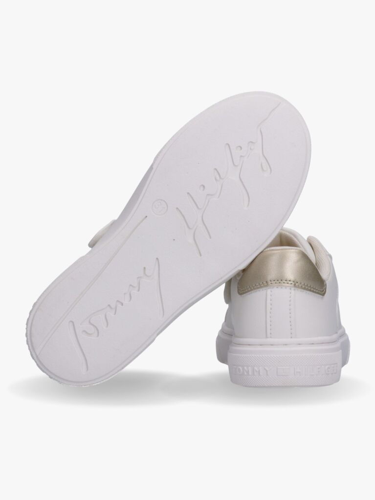 Alb Sneakers Cu Detalii Metalice Si Sireturi  Fete