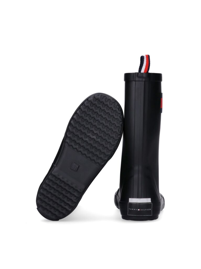 Black Rain Boots  Kids Unisex