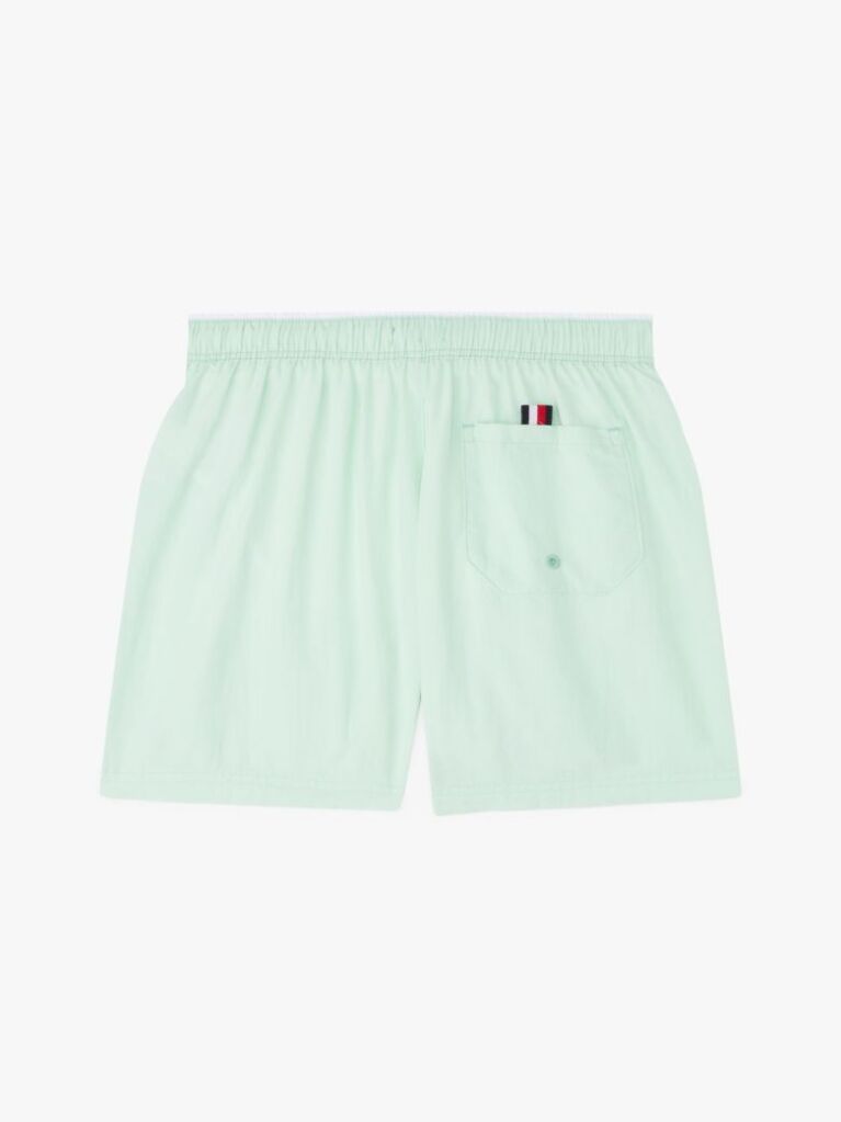 Verde Pantaloni Scurti De Baie Essential Cu Steag Brodat  Baieti