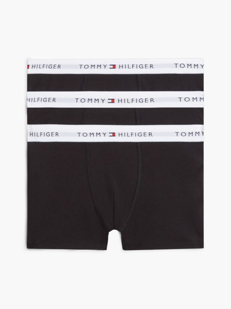 Negru 3-Pack Boxeri Cu Signature Logo Pe Talie  Baieti