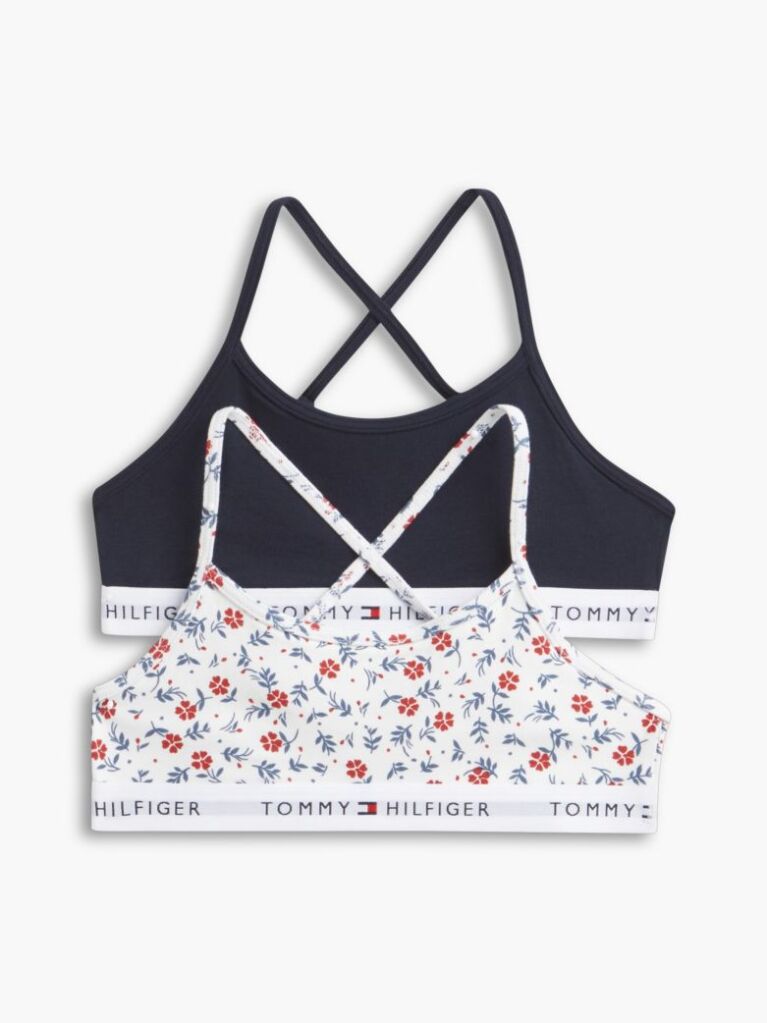 Blue 2-Pack Signature Essential Print Bralettes  Girls