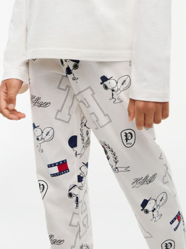 Multi Signature Peanuts® Print Jersey Pyjama Set  Kids Unisex
