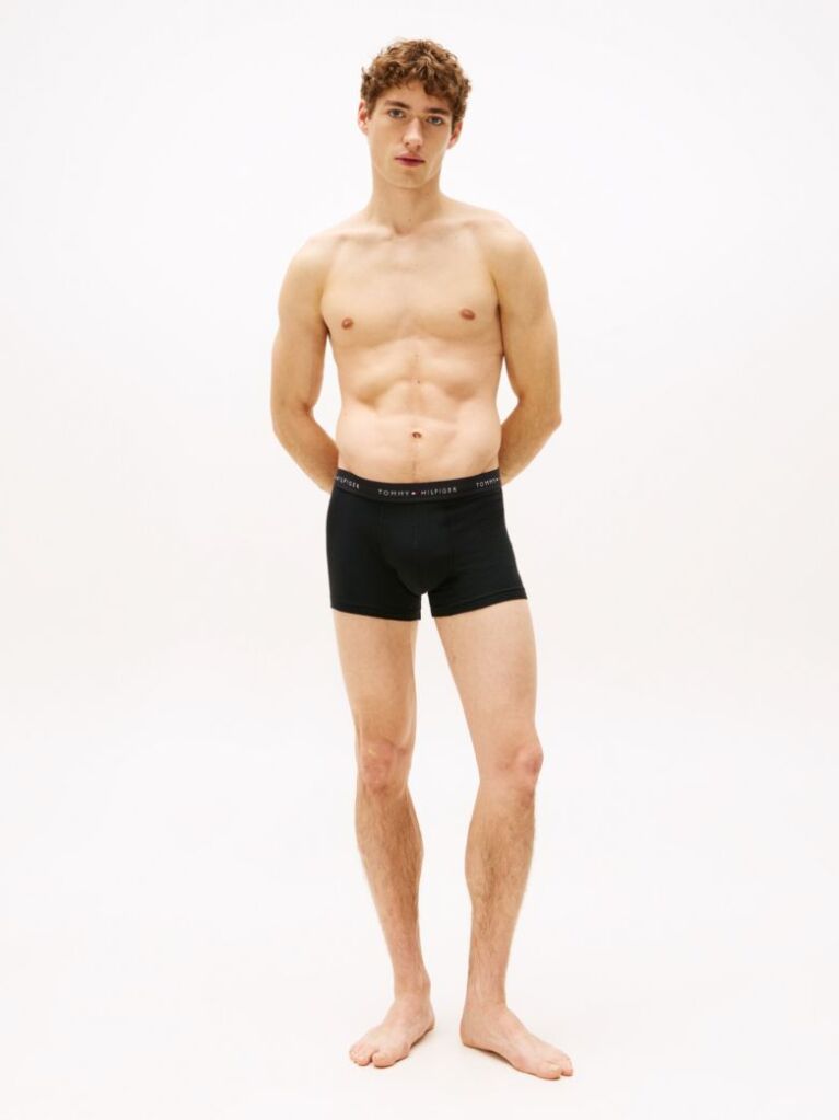 Multi 3-Pack Logo Waistband Trunks  Men