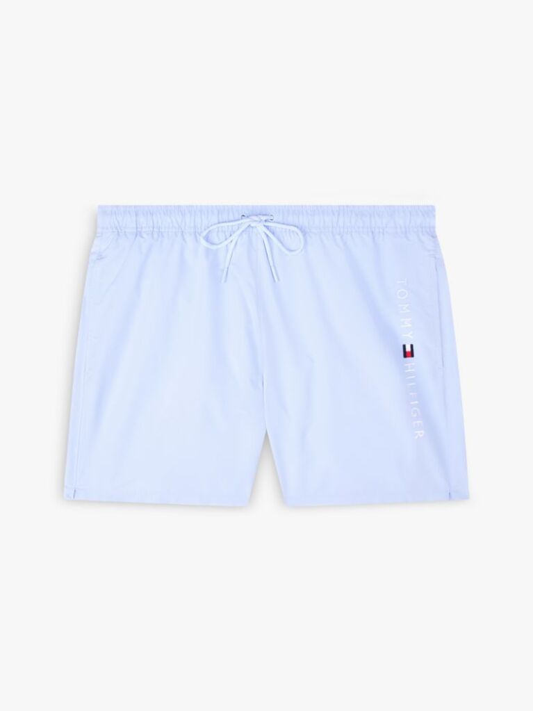 Blue Pantaloni Scurti De Baie Original Logo  Barbati