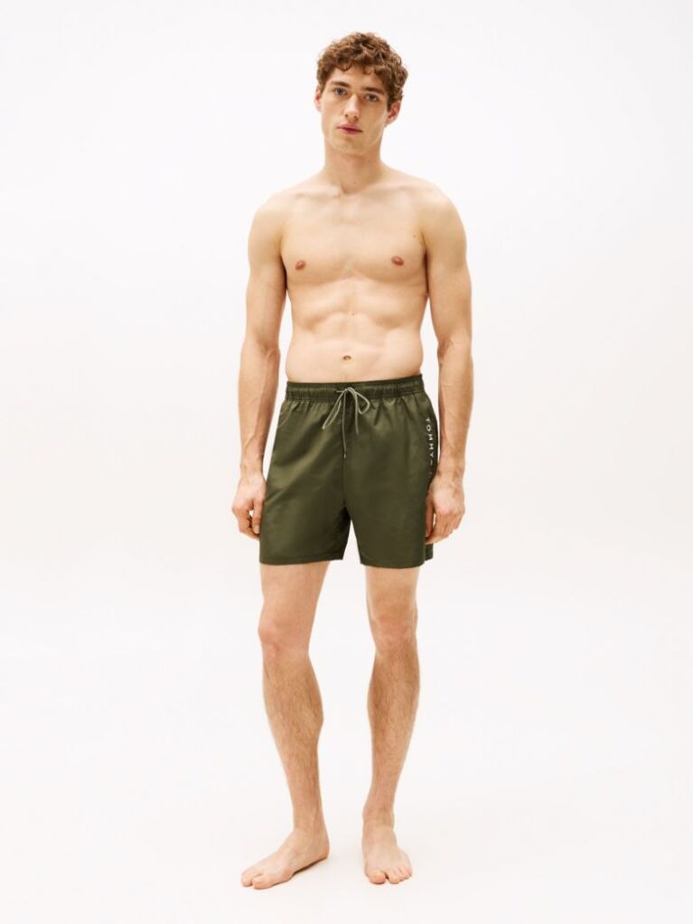 Verde Pantaloni Scurti De Baie Original Logo  Barbati