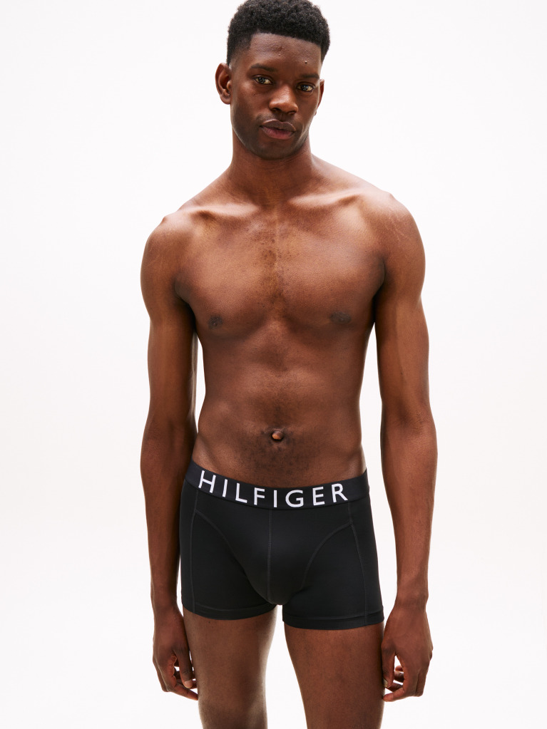 Multi 3-Pack Microfibre Logo Waistband Trunks  Men