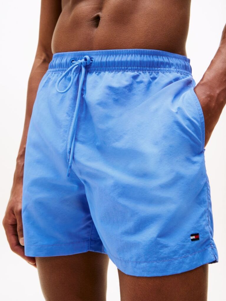 Blue Pantalon Scurt De Baie Essential Lungime Medie  Barbati
