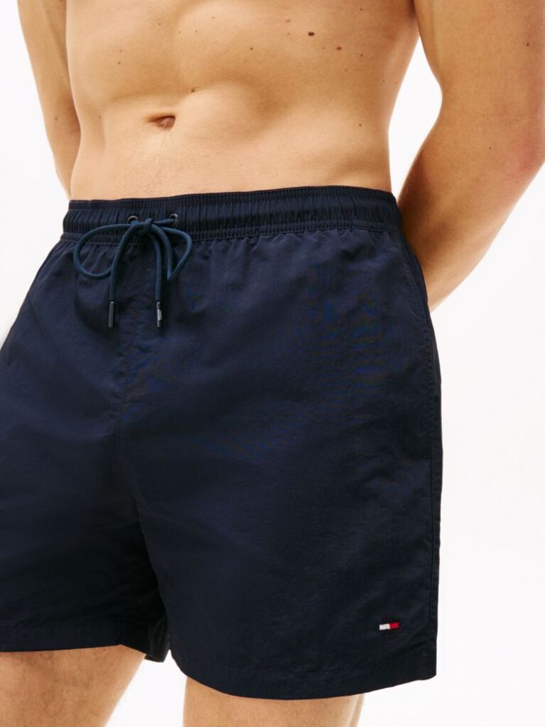 Blue Pantalon Scurt De Baie Essential Lungime Medie  Barbati