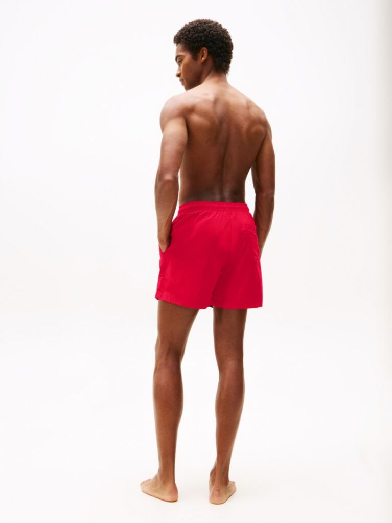 Rosu Pantalon Scurt De Baie Essential Lungime Medie  Barbati
