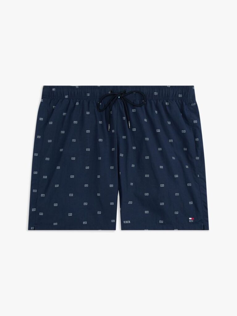 Blue Print Mid Length Swim Trunks  Men