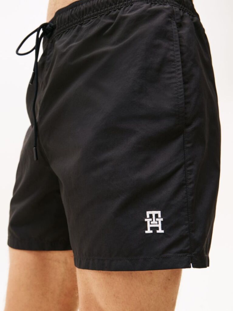 Negru Pantalon Scurt De Baie Th Monogram Lungime Medie  Barbati