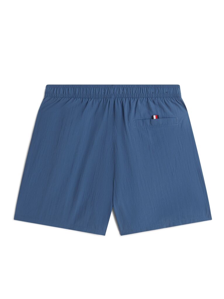 Blue Pantaloni Scurti De Plaja Cu Lungime Medie Cu Logo Original  Barbati