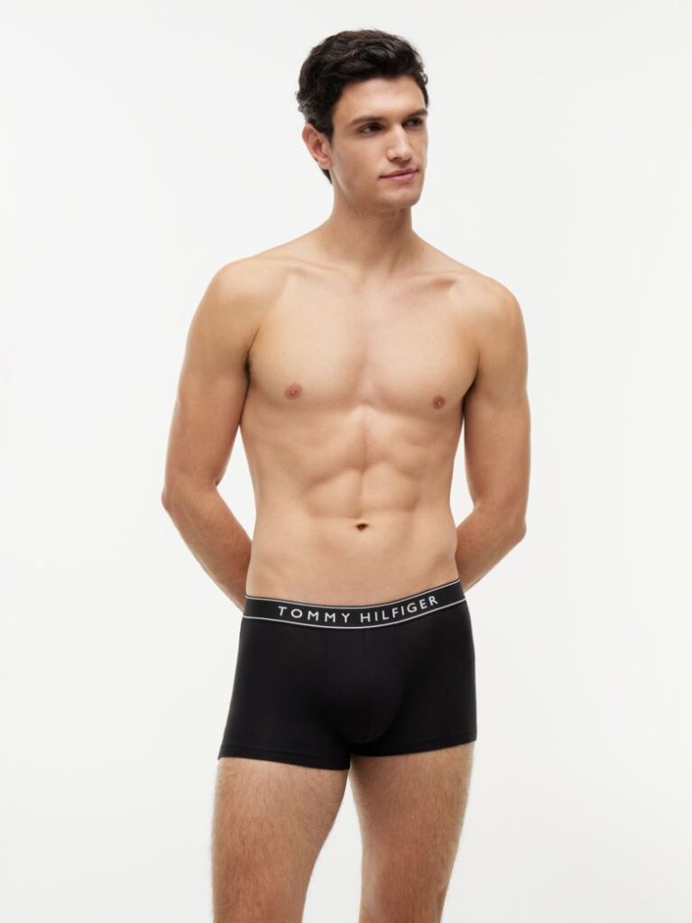 Negru Essential Set De 3 Boxeri Cu Logo  Barbati