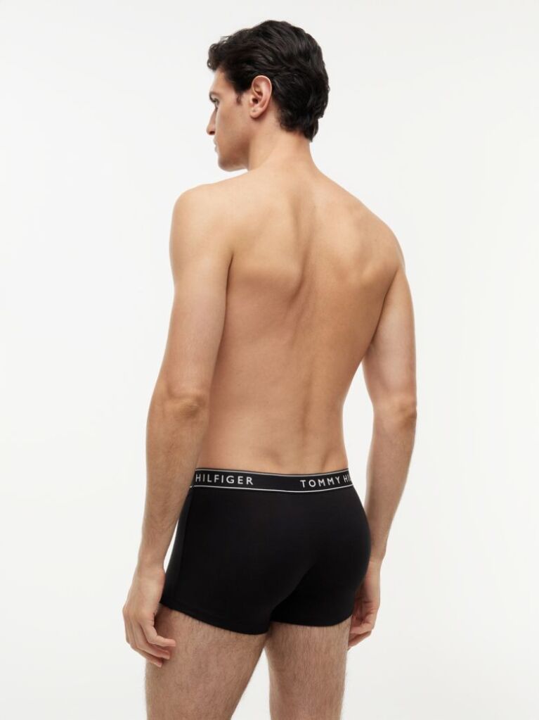 Negru Essential Set De 3 Boxeri Cu Logo  Barbati