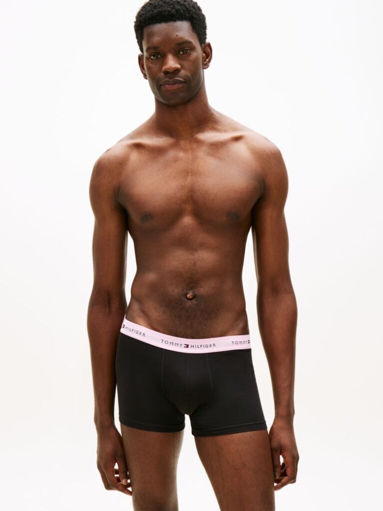 Multi 3-Pack Signature Repeat Logo Waistband Trunks  Men
