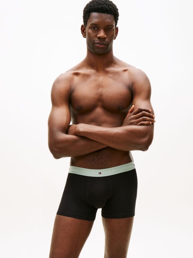 Multi 3-Pack Signature Repeat Logo Waistband Trunks  Men