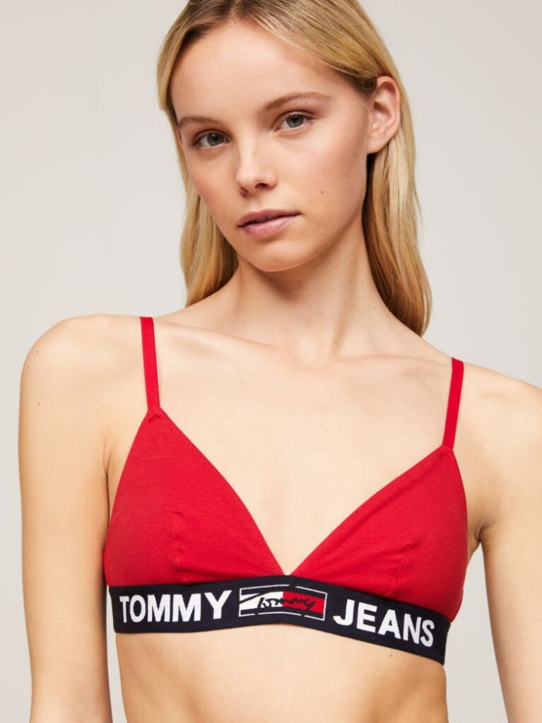 Rosu Sutient Triunghi Logo Underband Unlined  Femei
