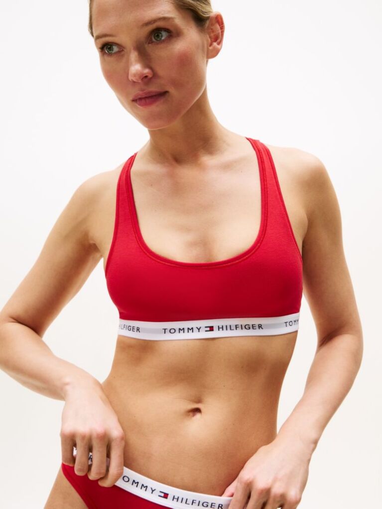 Rosu Sutien Brallete Tommy Icons  Femei