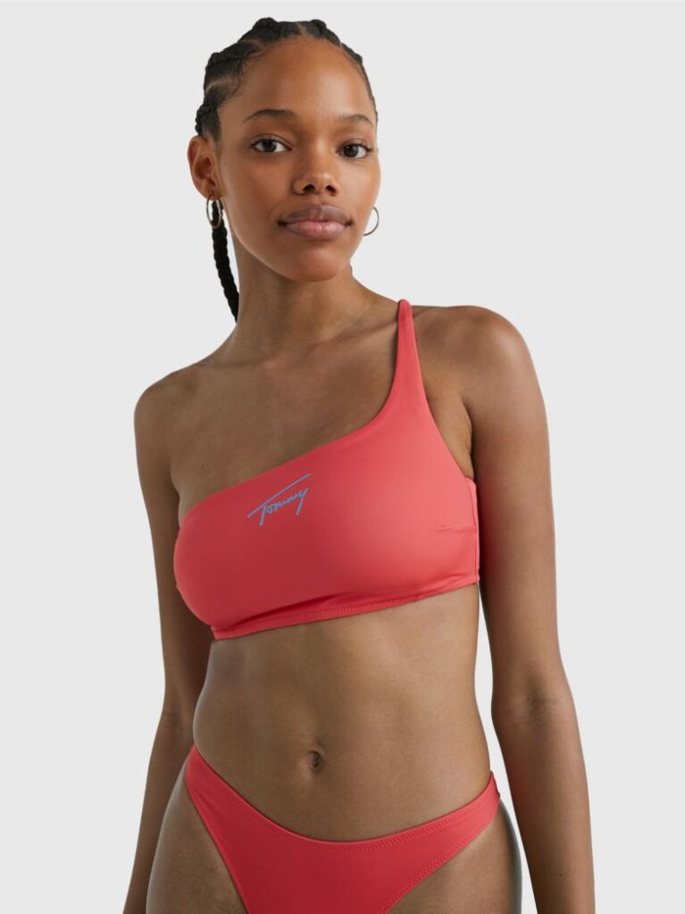 Pink Signature One Shoulder Bikini Top  Women