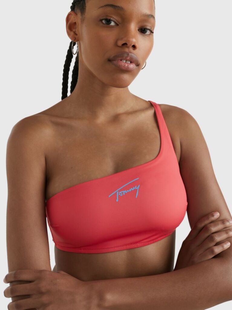 Pink Signature One Shoulder Bikini Top  Women