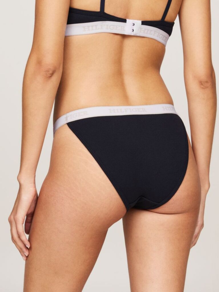 Blue Chilot Tanga Cu Logo Pe Talie Hilfiger Monotype   Femei