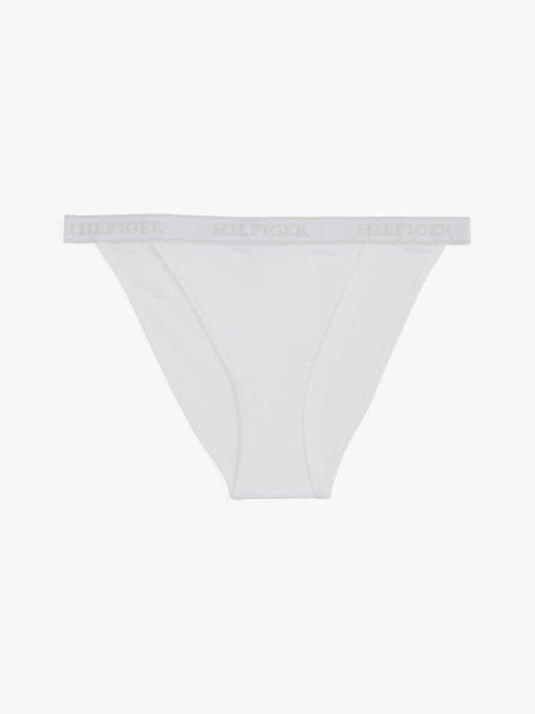 Alb Chilot Tanga Cu Logo Pe Talie Hilfiger Monotype   Femei