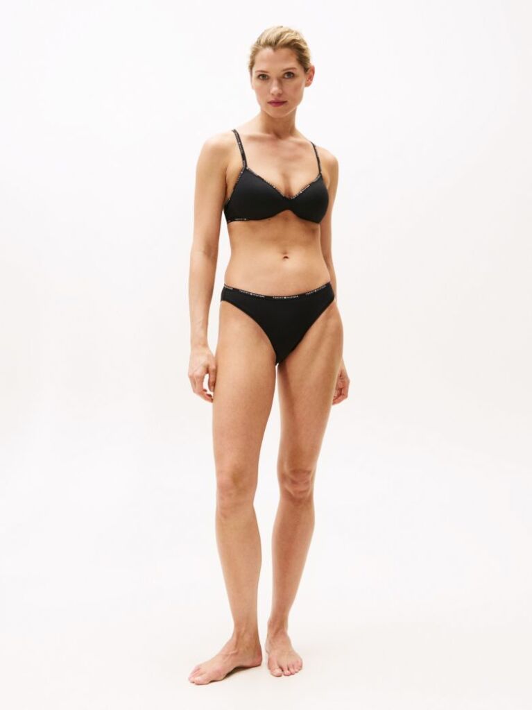 Negru Sutien Push-Up Fara Sarma Repeat Logo  Femei