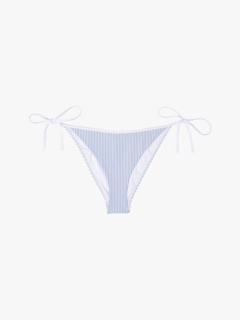 Multi Ribbed Texture Side Tie Bikini Bottoms  Women