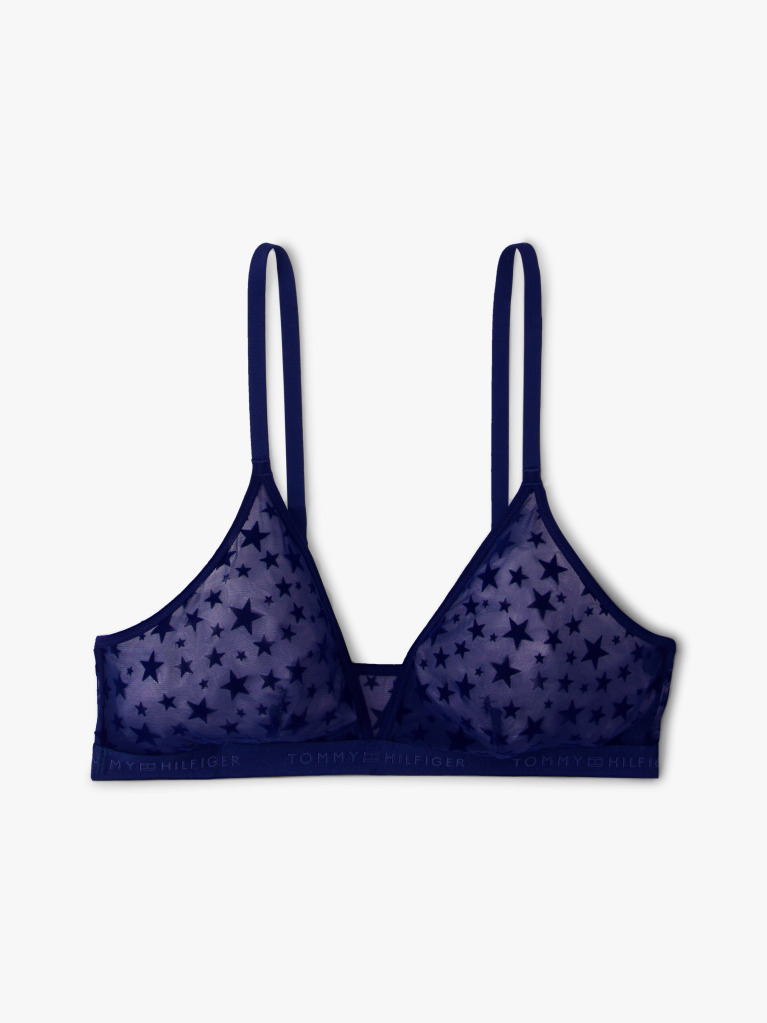 Blue Gift Single Mesh Triangle  Women