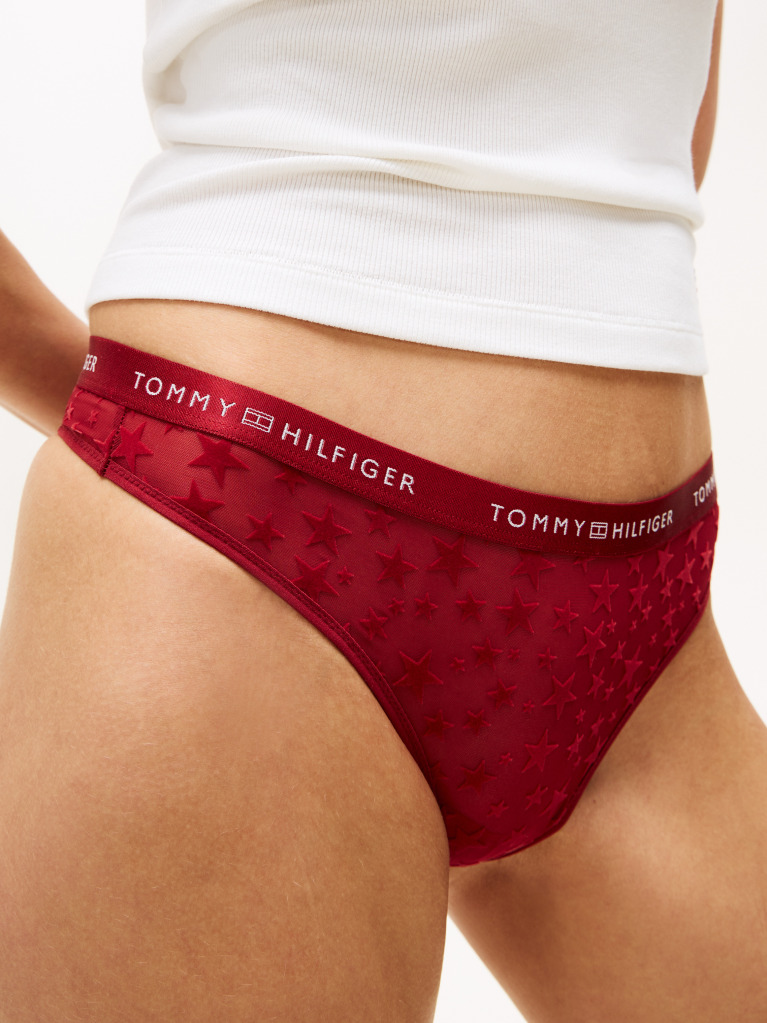 Multi Cutie Cadou 3-Pack Thong Essential Mesh Cu Logo  Femei