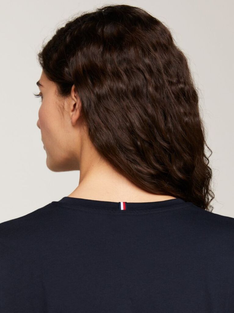 Blue Heritage Crew Neck Logo T-Shirt  Women