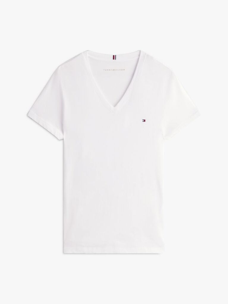 Alb Tricou Crew Neck Cu Logo Heritage  Femei