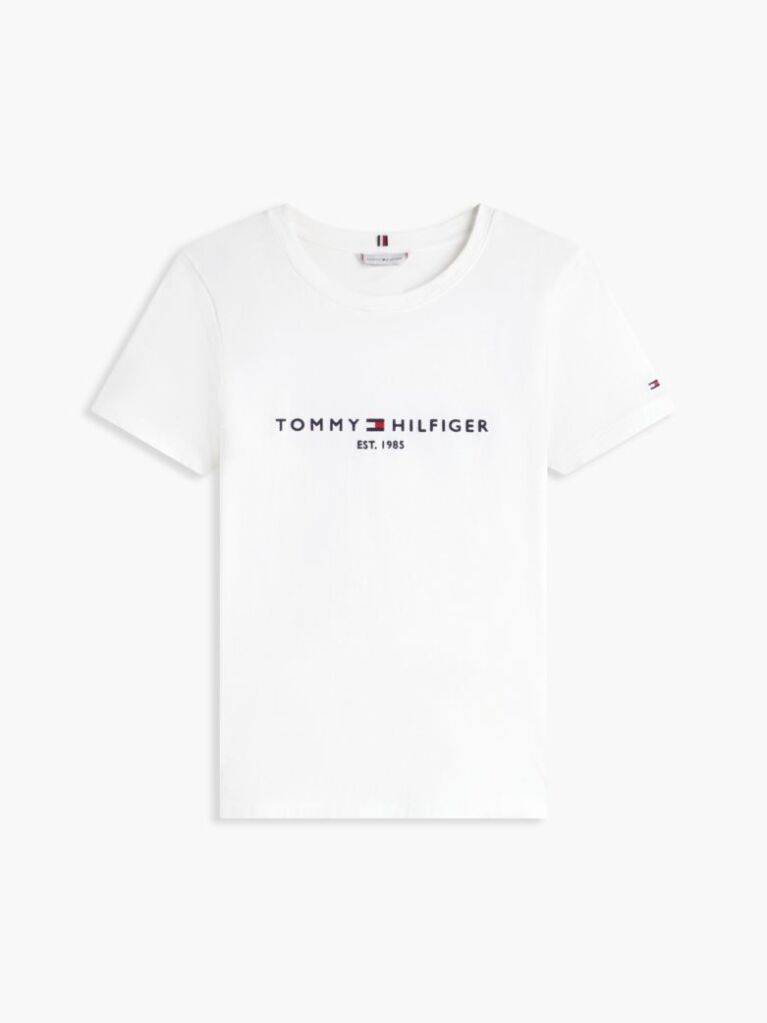 Alb Tricou Din Bumbac Organic Cu Logo  Femei